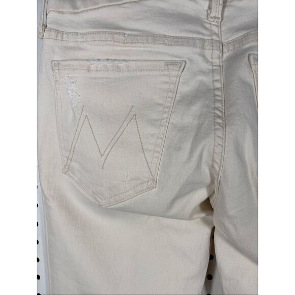 Mother bump in the night off white denim jeans size 27 - Picture 5 of 11